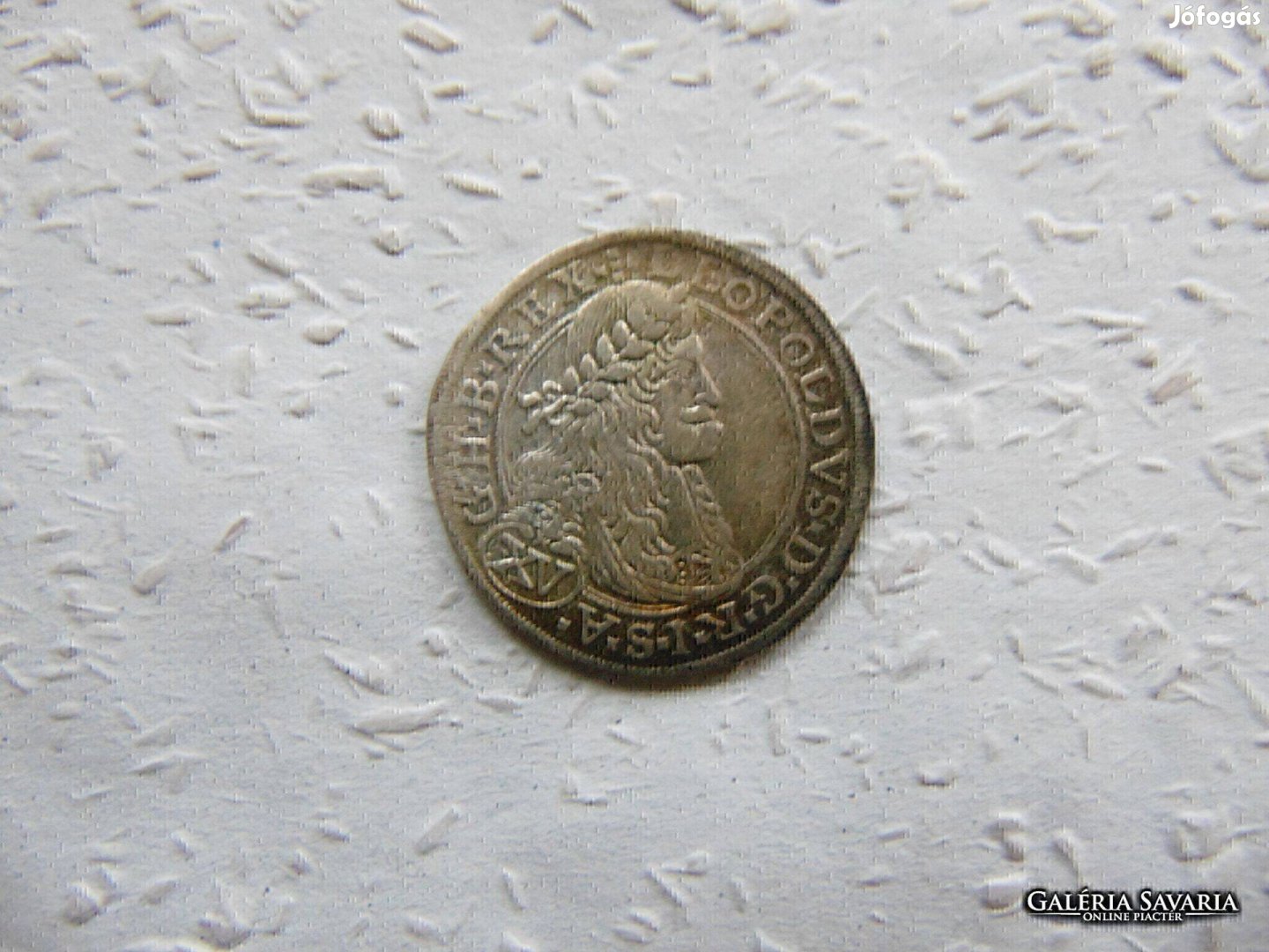 Leopold Lipót ezüst XV krajcár 1664 Bécs