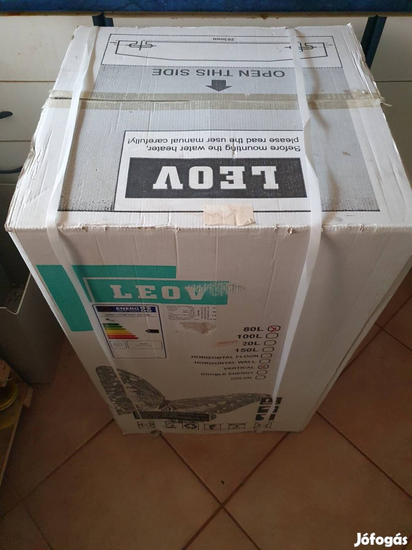Leov 80 literes új dobozos bojler