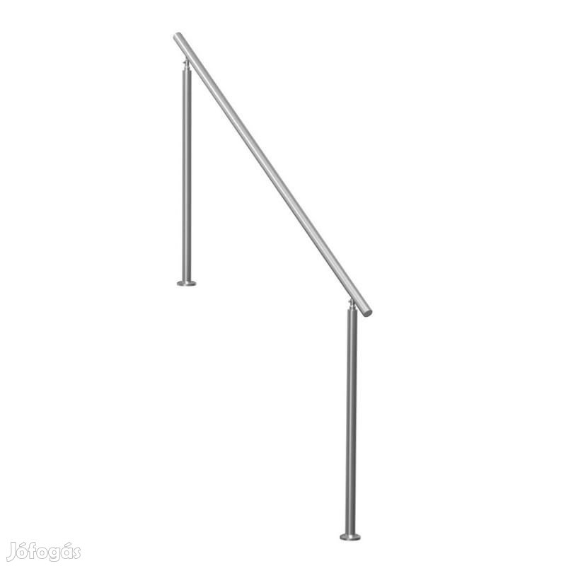 Lépcsőkorlát  rozsdamentes acél 180 cm
