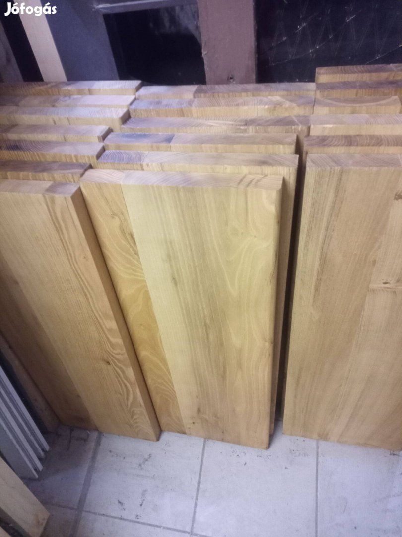 Lépcsőlapok 20db 100*30*4cm méretben kőris fából eladó!