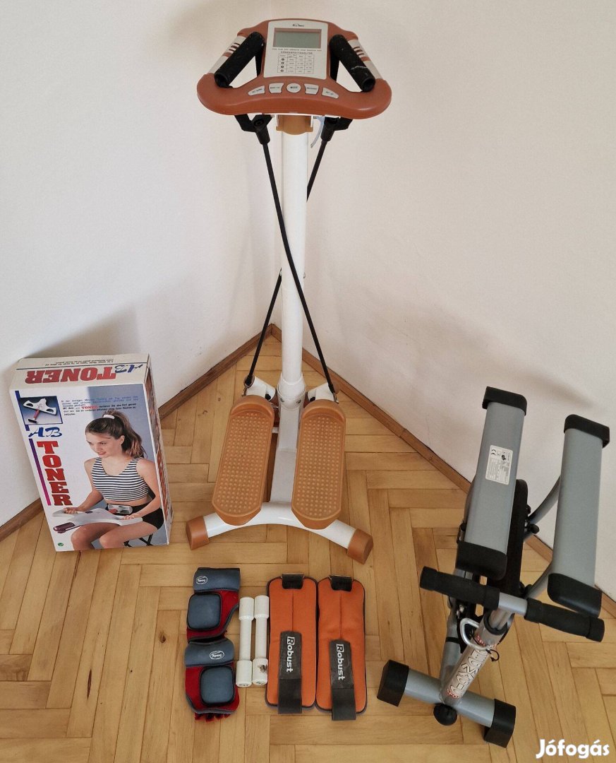 Lépcsőzőgép és sportszerek