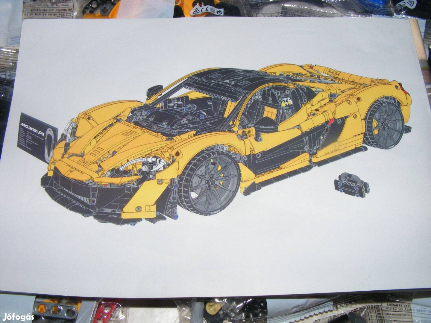 Lepin Technic 42172 Mclaren P1 1:8 Supercar 3893db Új