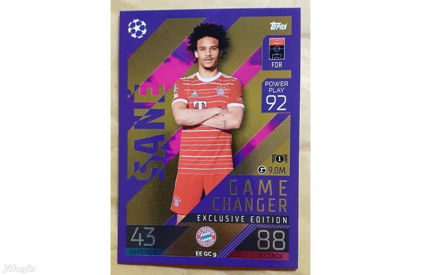 Leroy Sané Bayern Müchen Game Changer Exclusive Edition focis kártya