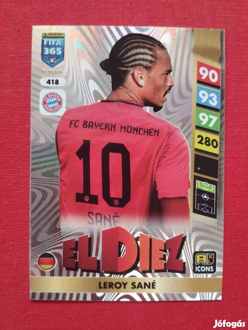 Leroy Sane (Bayern München) FIFA 365 2025 Icon El Diez focis kártya