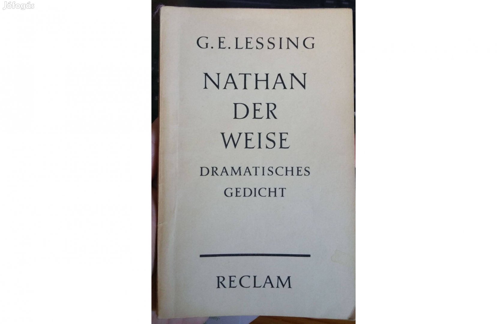 Lessing: Nathan der Weise (németül, Reclam)