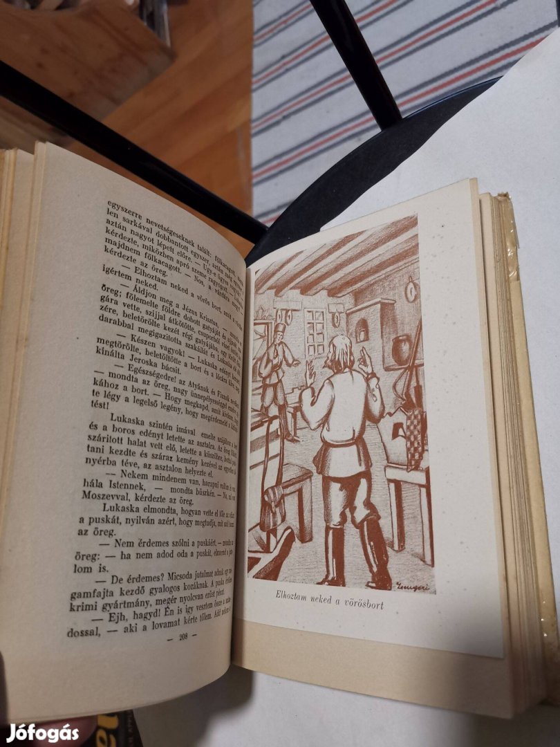 Lev Tolsztoj - Kozákok - antik illusztrált Gutenberg kiadás