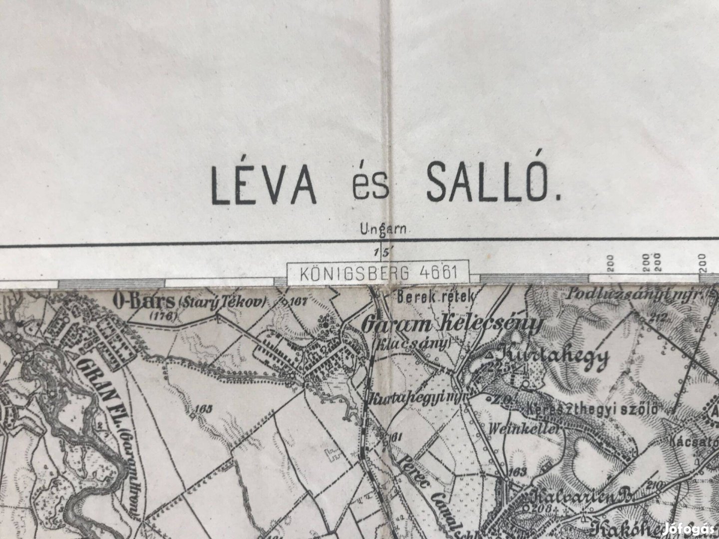 Léva és Salló térkép 1920-ból