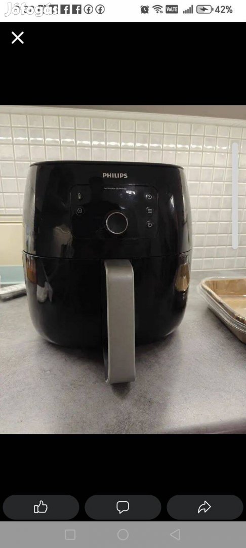 Levegő nélküli sütőFritz, Philips Airfryer XXL Twin