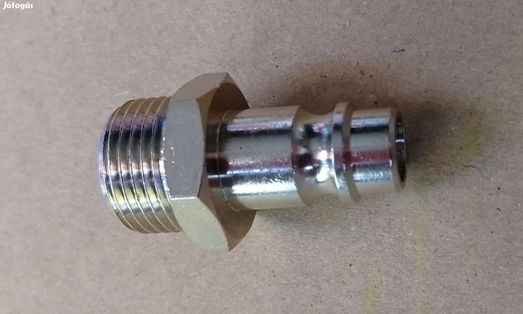 Levegőcsatlakozó fej 38-os menettel, gyorscsatlakozó apa