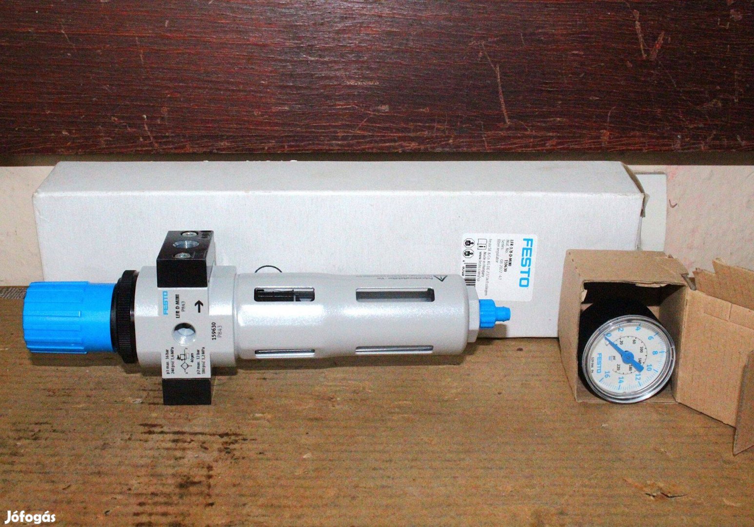 Levegőelőkészítő vízleválasztó nyomásszabályzó új Festo 7099