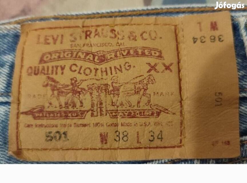 Levi'S 501 kék férfi farmer nadrág W38 L34