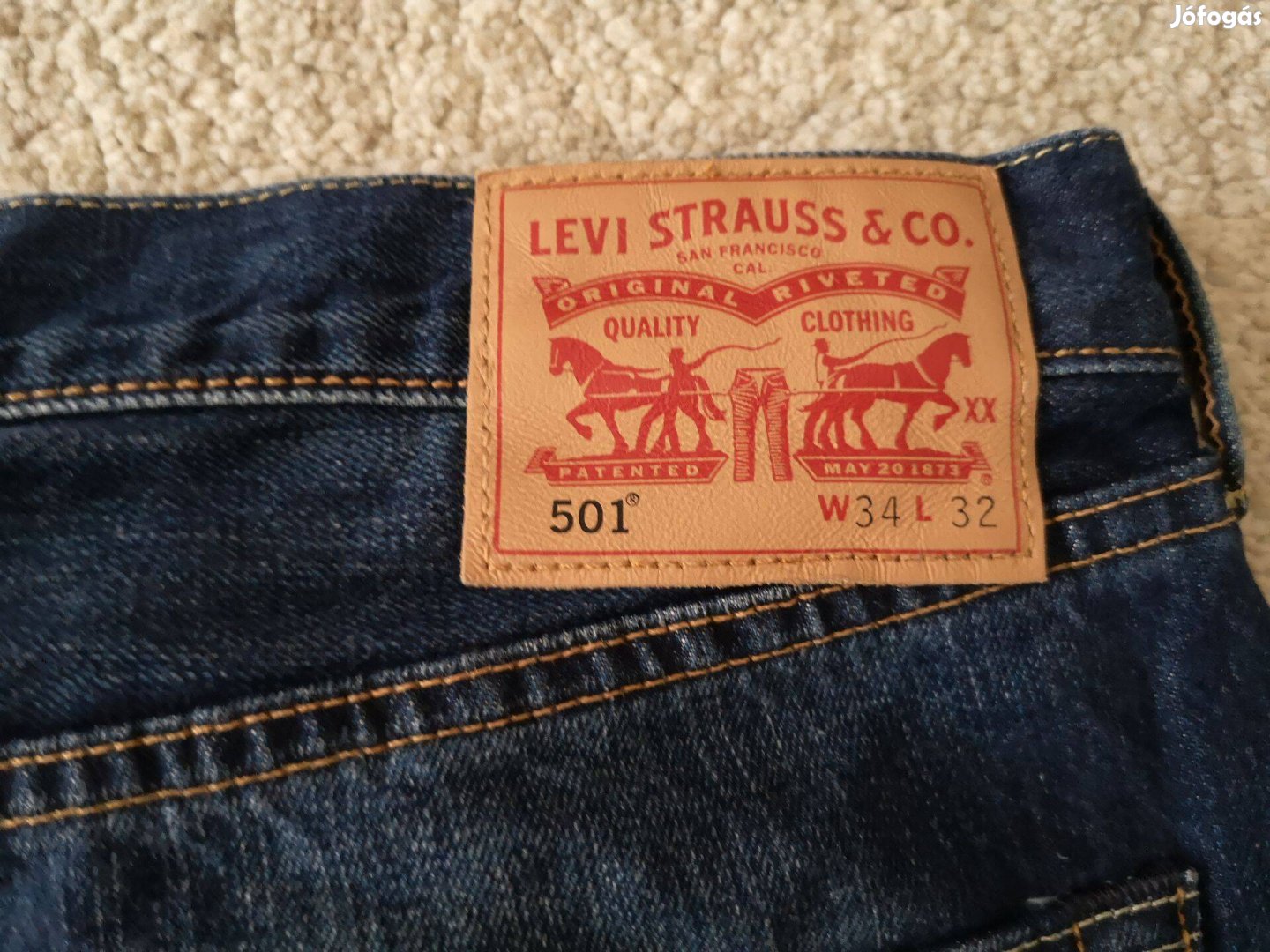 Levi's 501 farmer 34/32 méretű