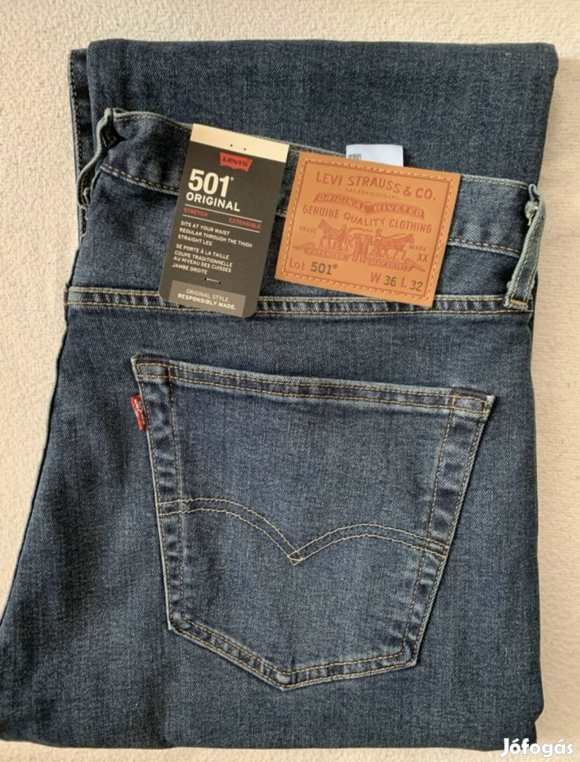 Levi's 501 farmer W36 L32 teljesen uj,cimkes,logos