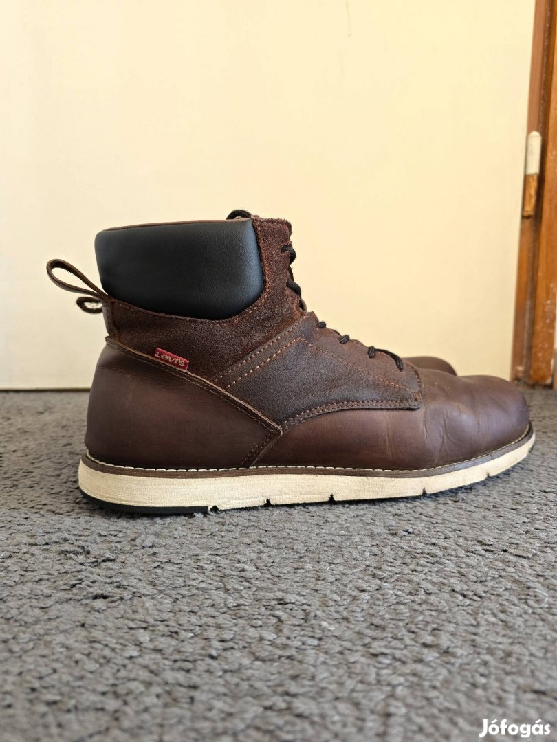 Levis Jax Plus Bőr Fűzős Csizma 47 48
