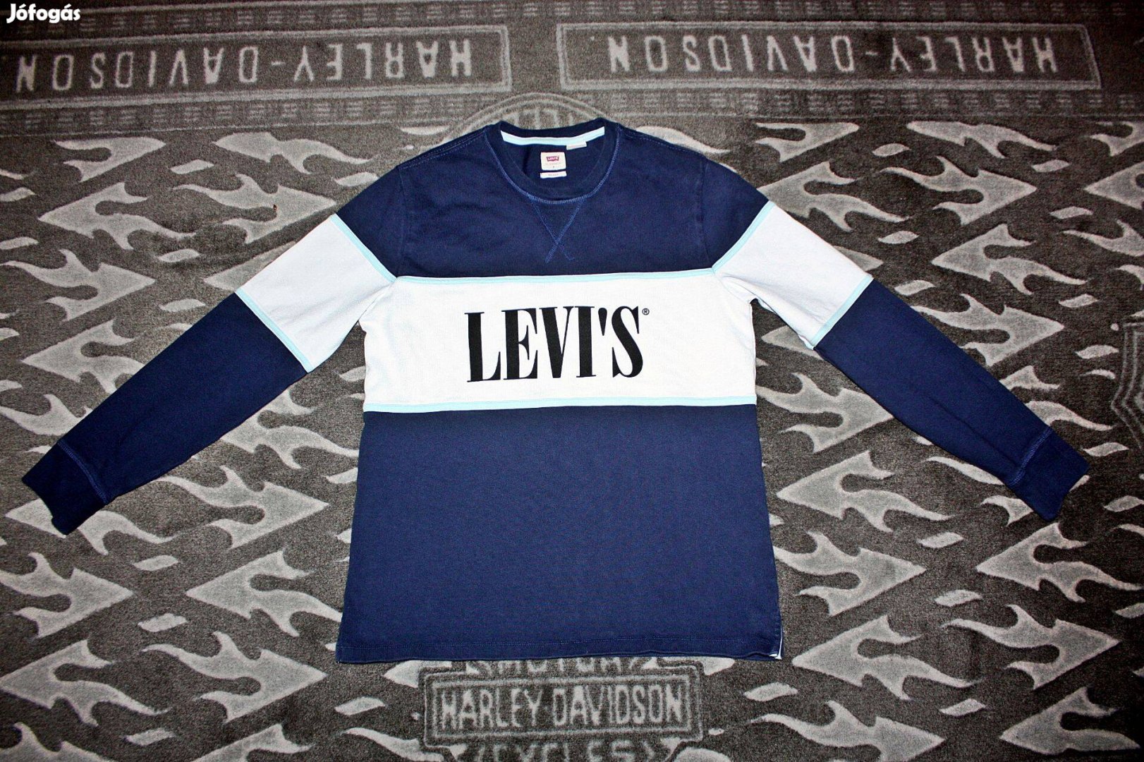 Levi's - Levis Relaxed pamut pulóver M-es eredeti, szép, hibátlan!