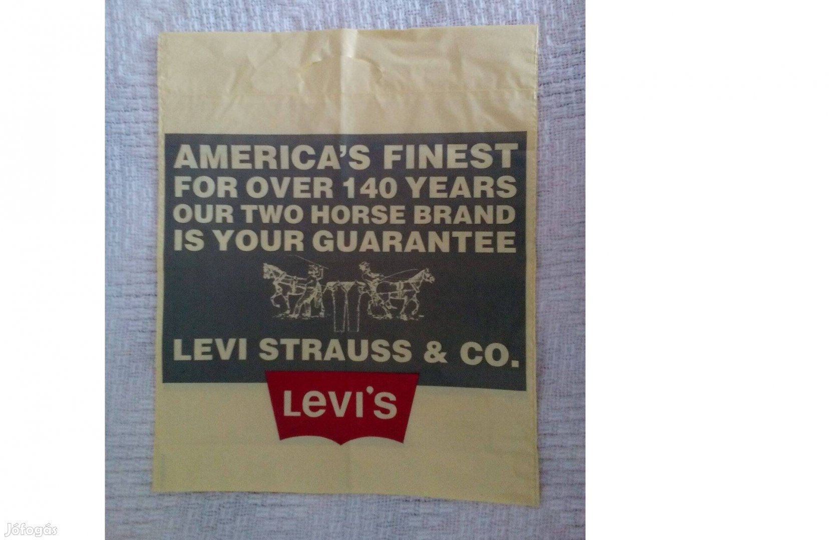 Levi's nagy, retro reklám szatyor 54x43 cm,kitűnő, új állapotban.90-es
