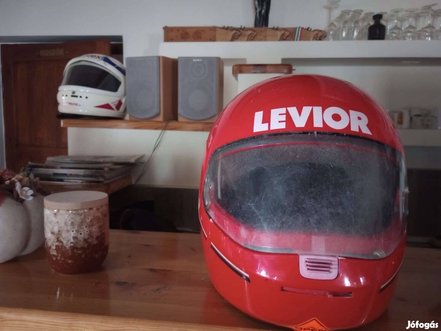 Levior vintage retro old school sisak bukósisak helmet dekor célra