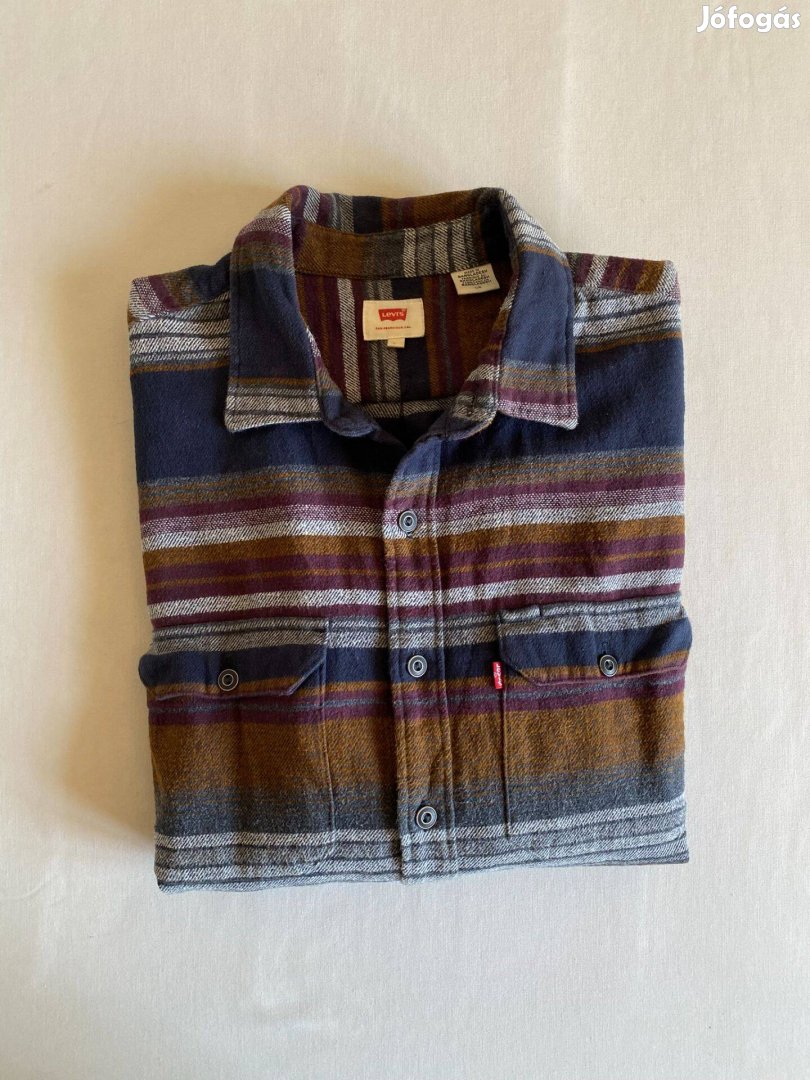 Levis Levi's férfi flanel hosszú ujjú ing L-es