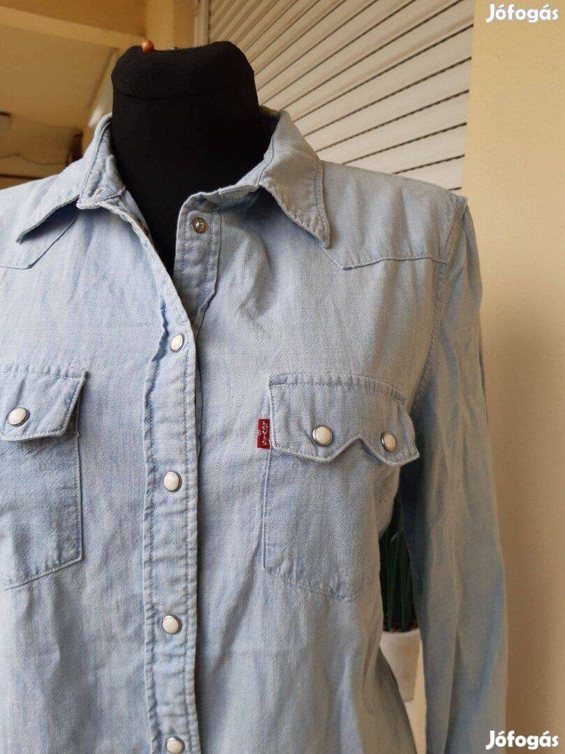 Levis M-es világoskék női farmer ing