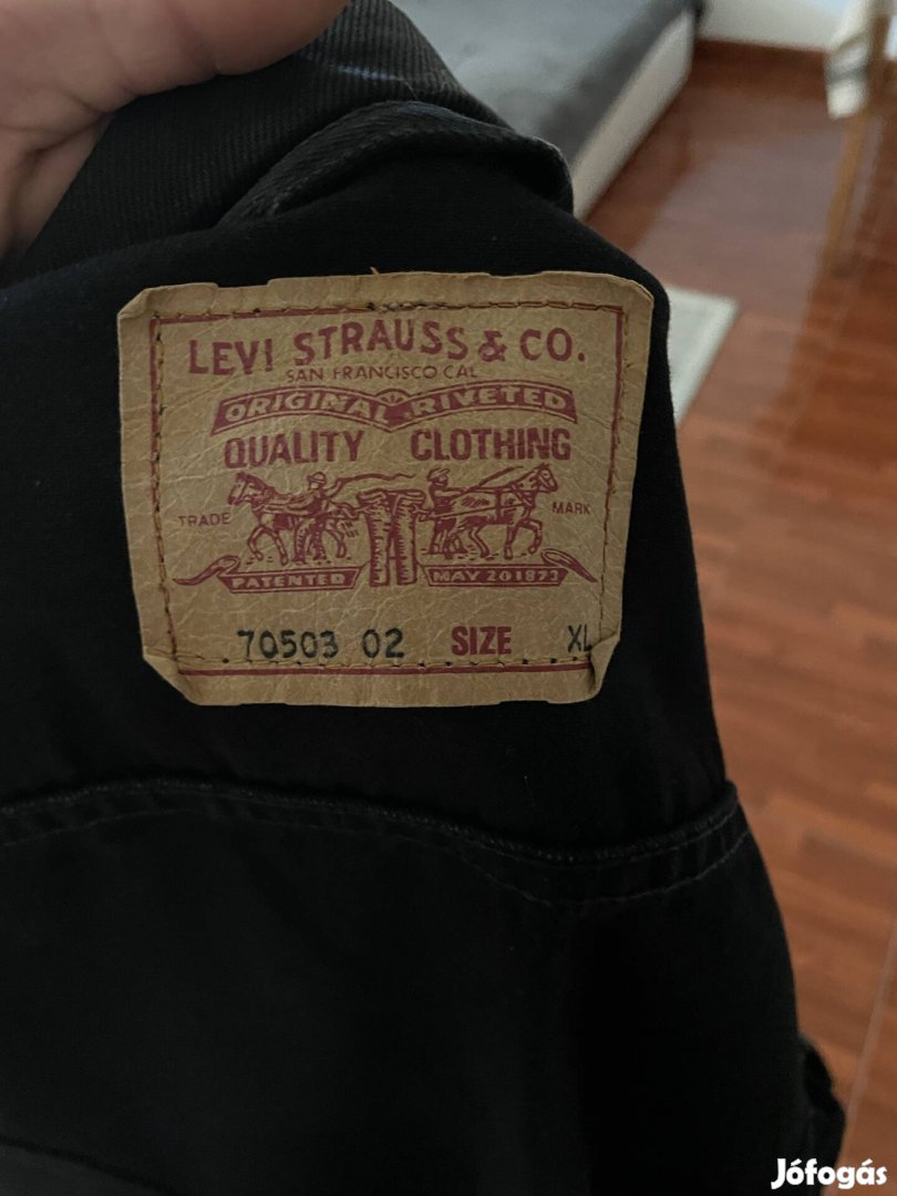 Levis fekete Farmer Kabát XL