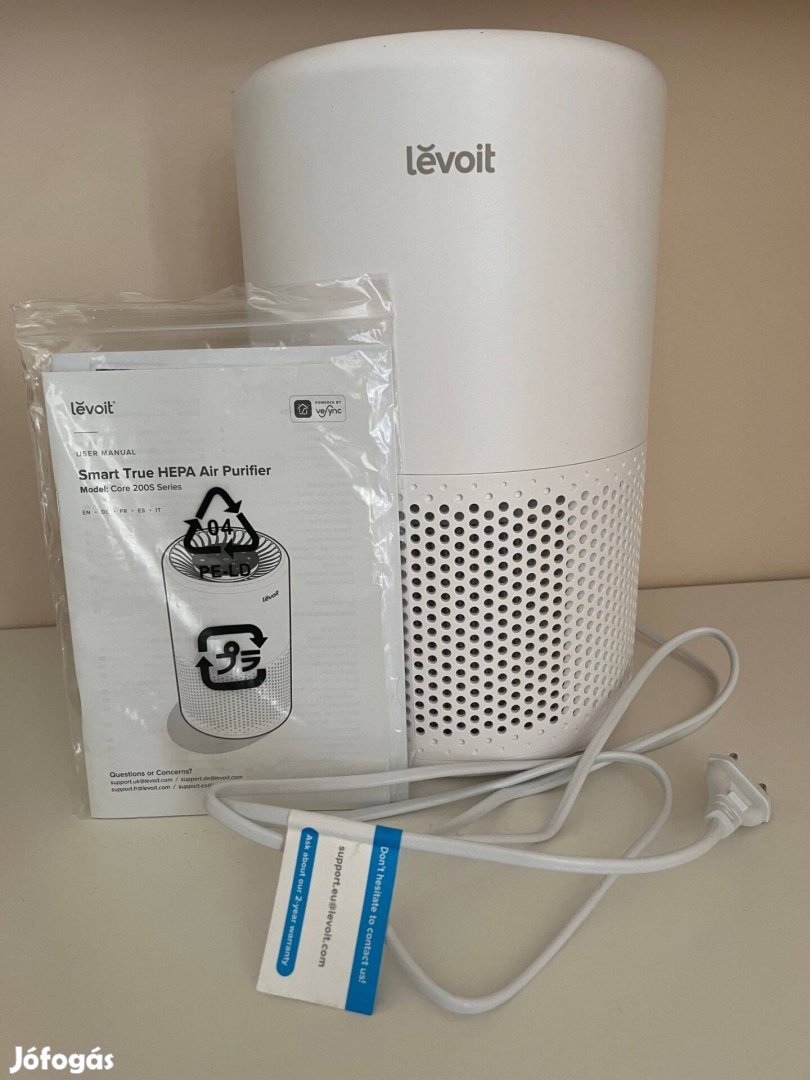 Levoit 200s légtisztító, HEPA filter, smart