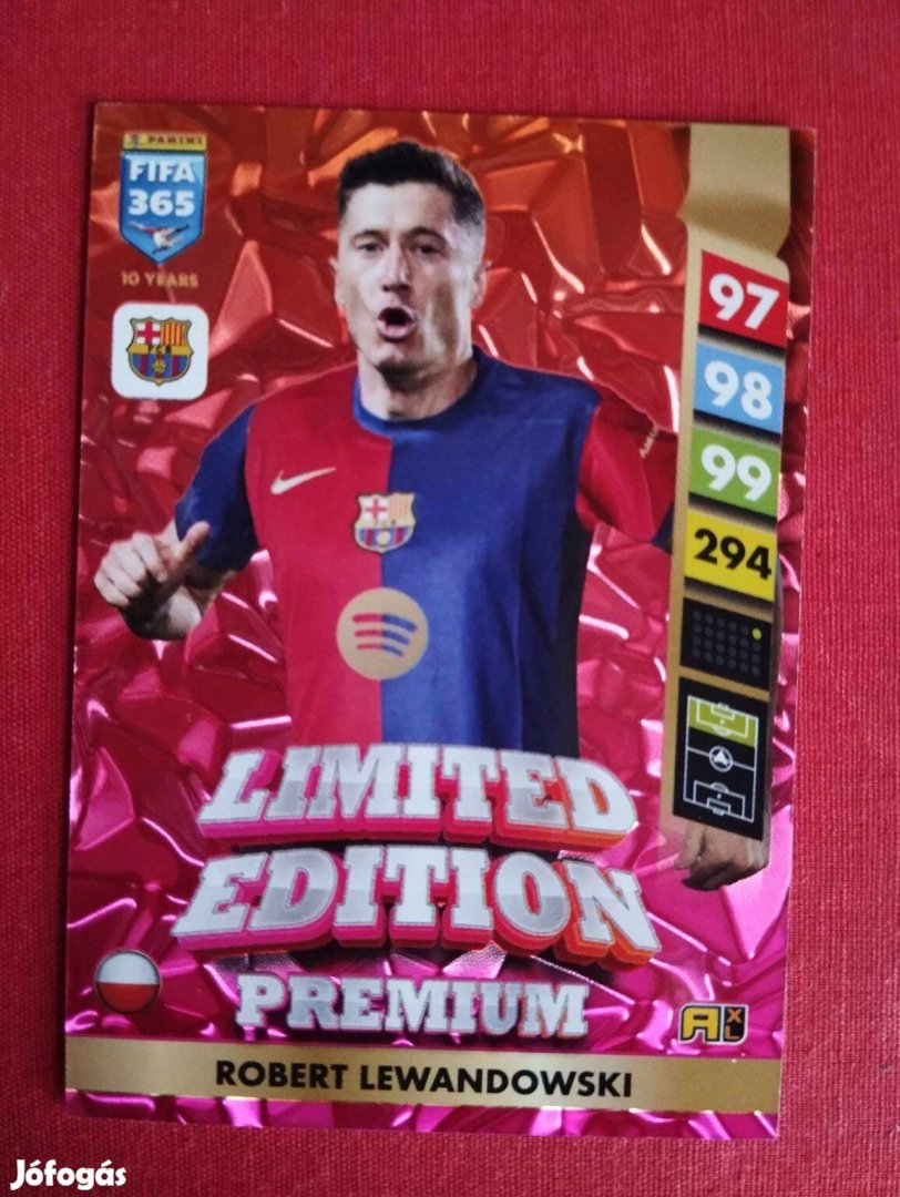 Lewandowski (Barcelona) FIFA 365 2025 Prémium Limited edition kártya