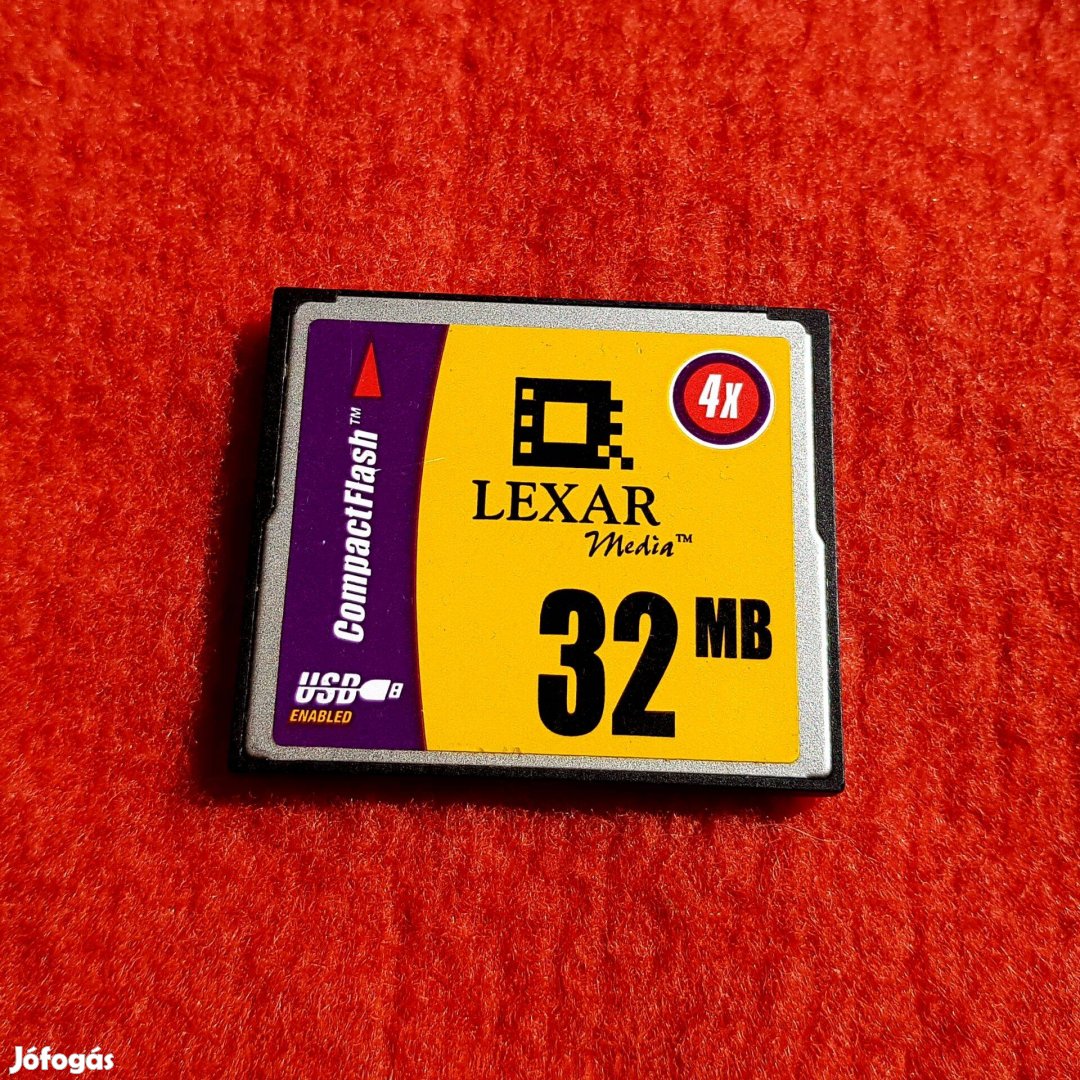 Lexar CF I kártya 32 MB -gyűjtőknek