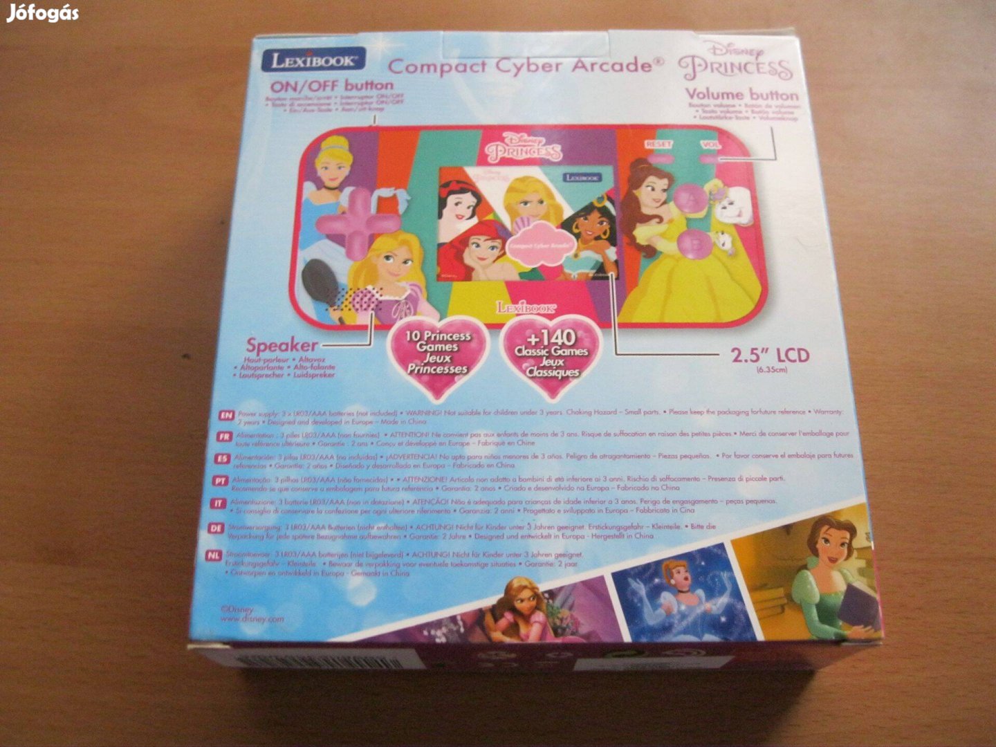 Lexibook Princess kézi játékkonzol 150 játékkal