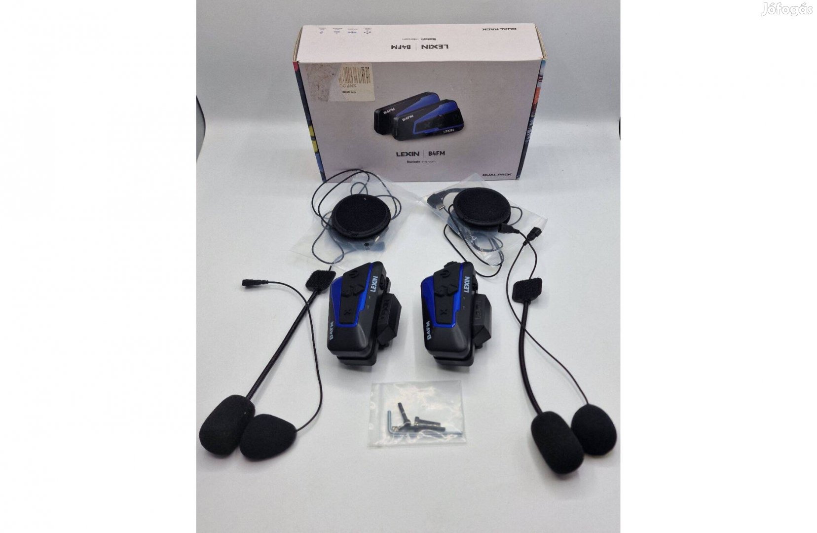 Lexin B4FM Motorkerékpár headset. Bluetooth, FM rádió, 1000 m