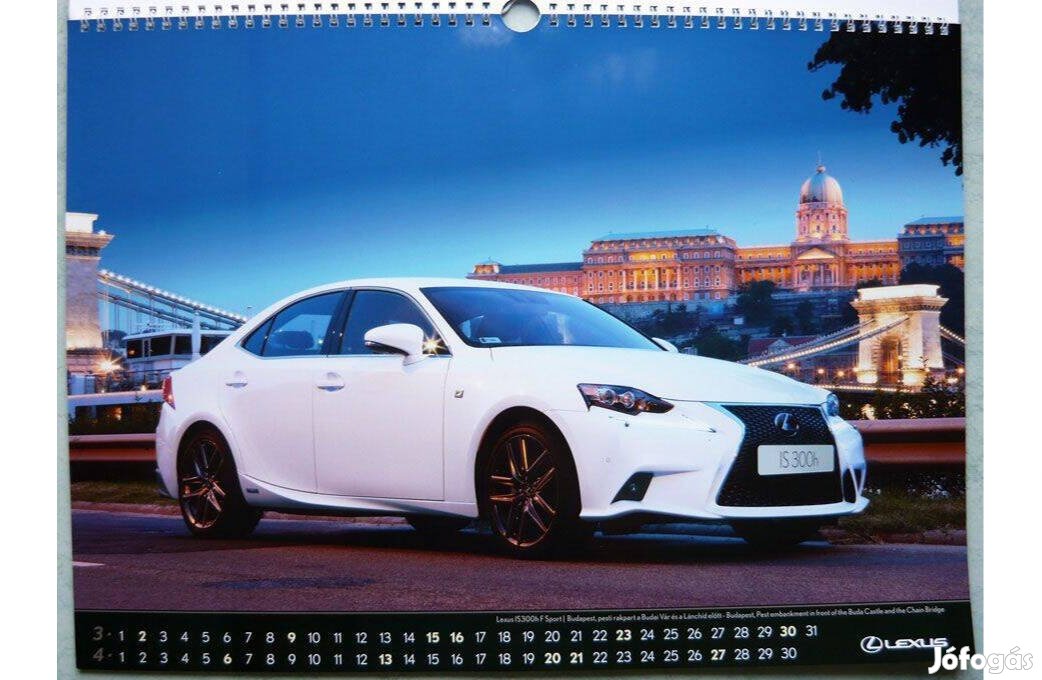 Lexus 2014-es falinaptár, budapesti fotókkal