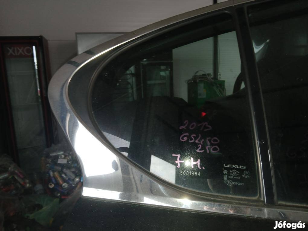 Lexus GS 450/250 2013 jobb hátsó kis ablak üveg