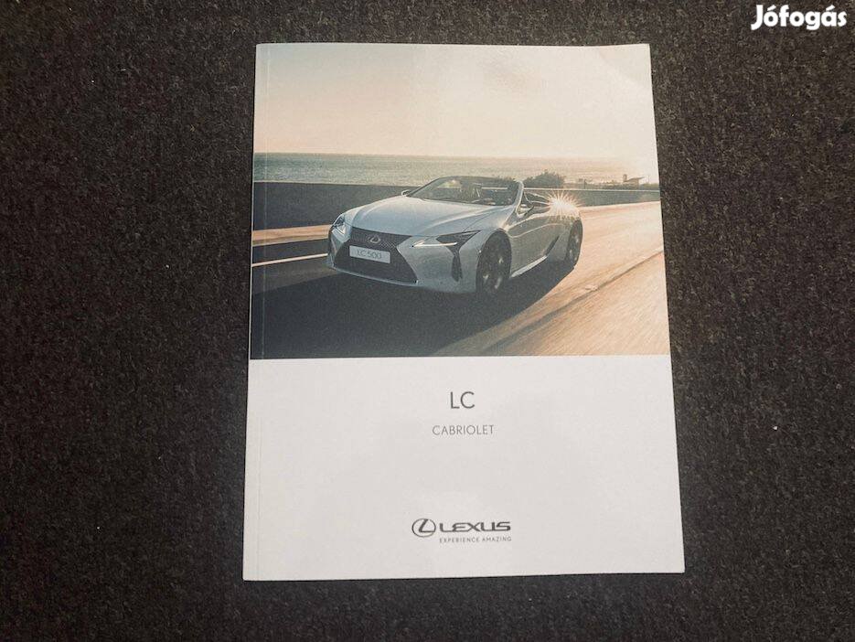 Lexus LC Cabriolet prospektus, exkluzív katalógus, brossúra