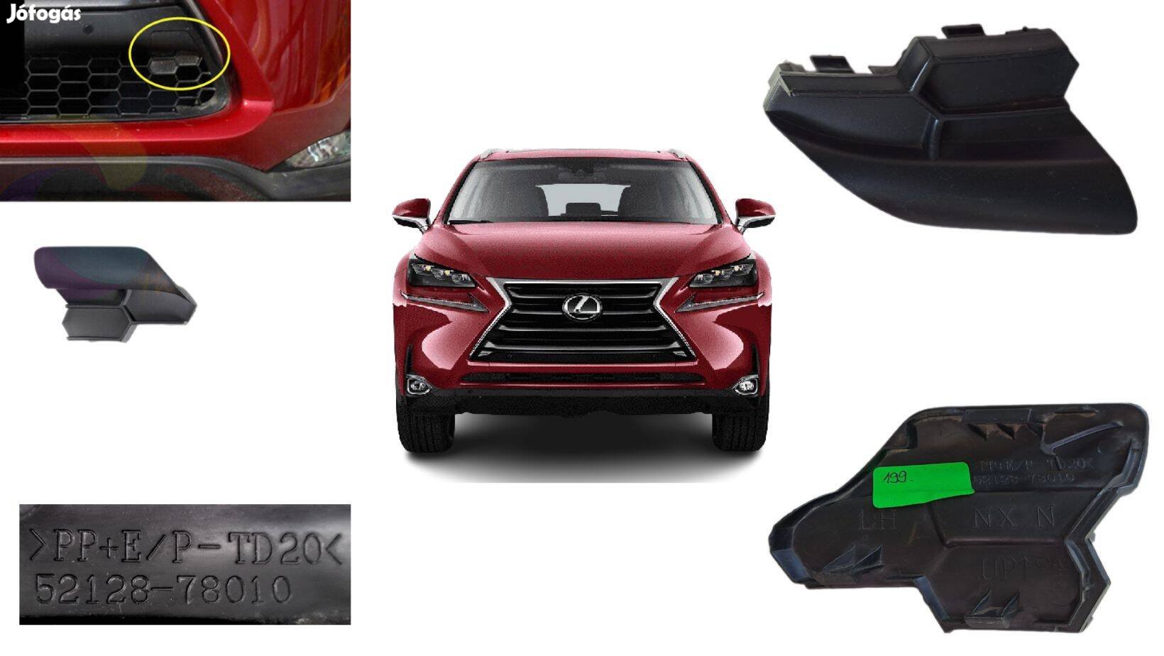 Lexus NX5 15-16-17 Sport lökhárító bal első vontatóhorog fedél