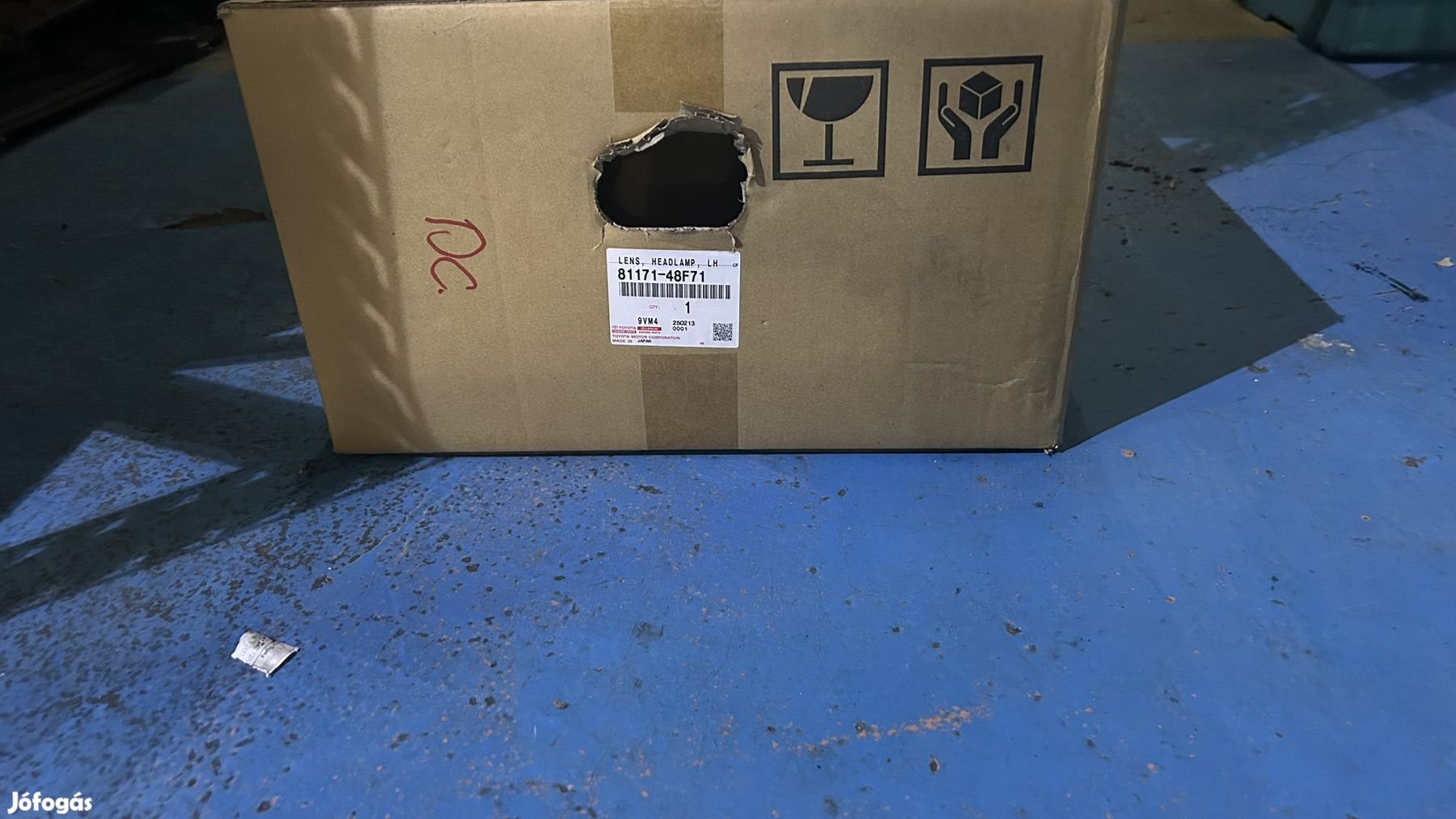 Lexus RX450H bal fényszóró üveg 2021-  8117148F71 eladó