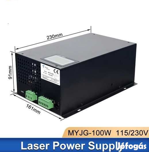 Lézer Tápegység 100W Lézergépekhez MYJG100W  (4473)
