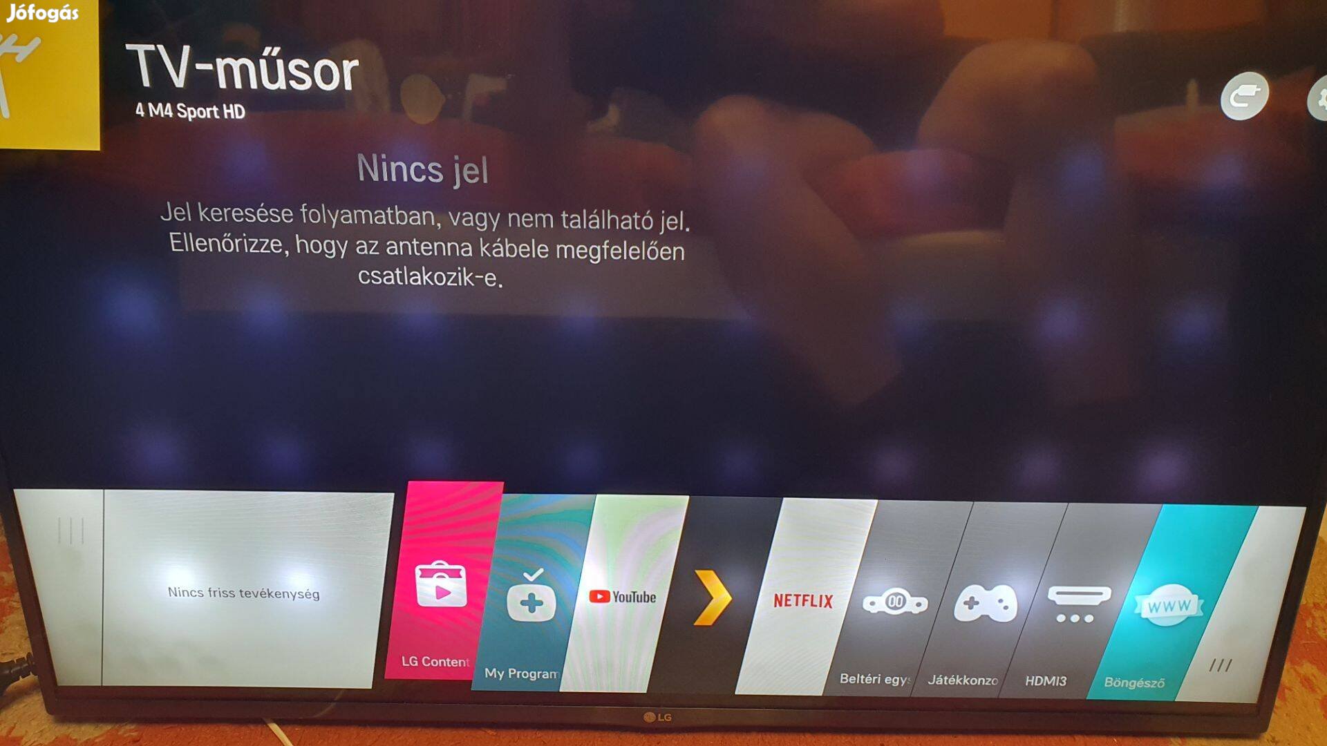 Lg 42LF652V LED hibás 3D Smart tv eladó alkatrésznek vagy javításra