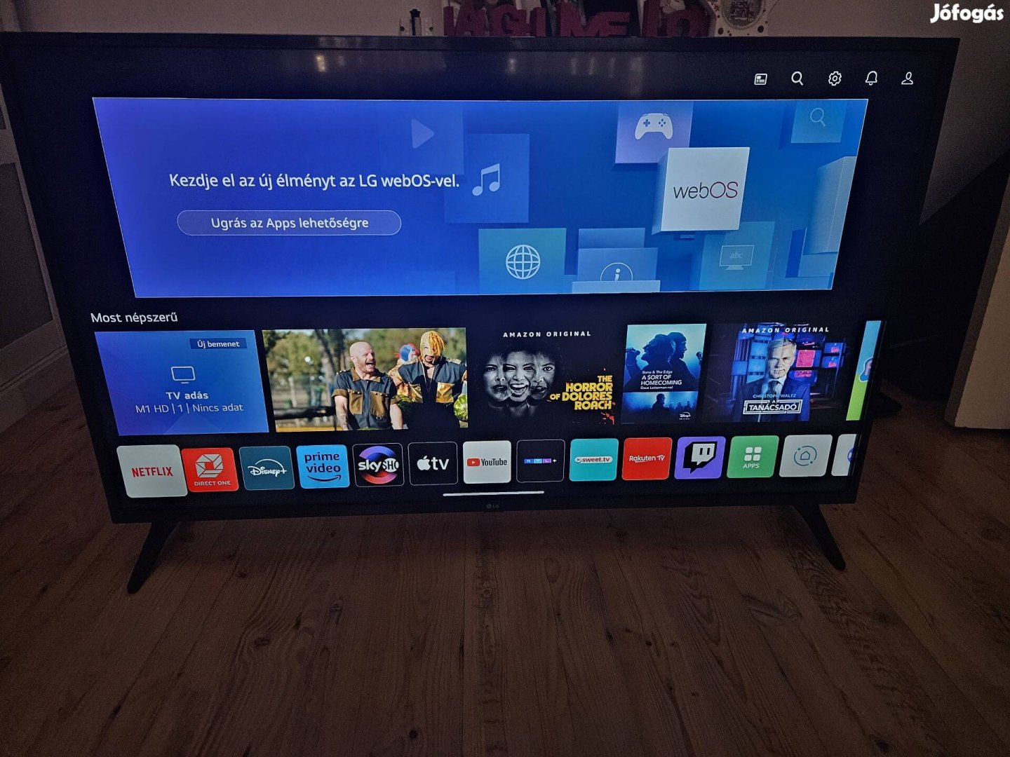 Lg 4k 139cm-es IPS 100hz-es kijelzős smart tv 