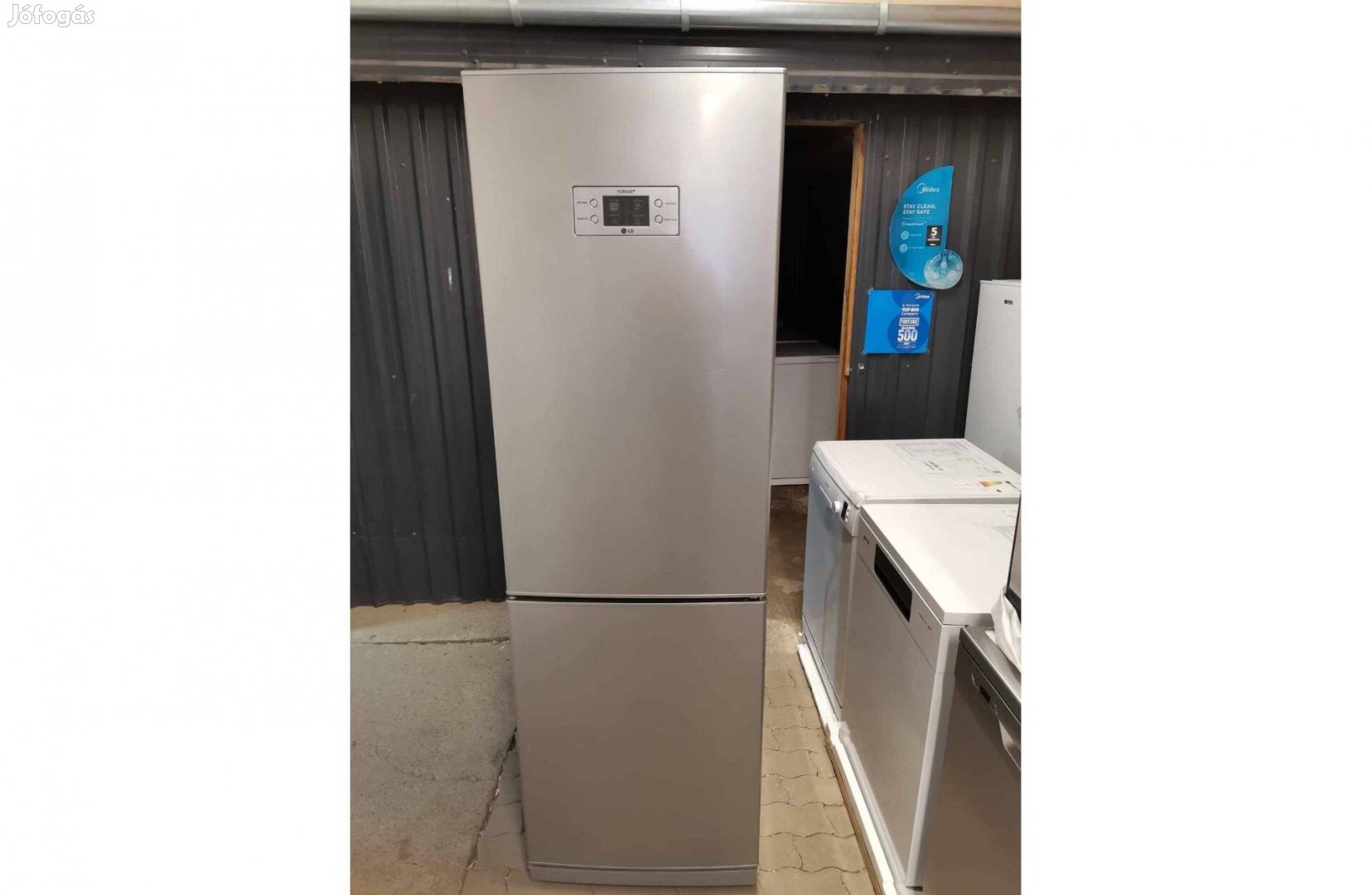 Lg Inox No Frost -os kombi hűtőszekrény garanciával eladó
