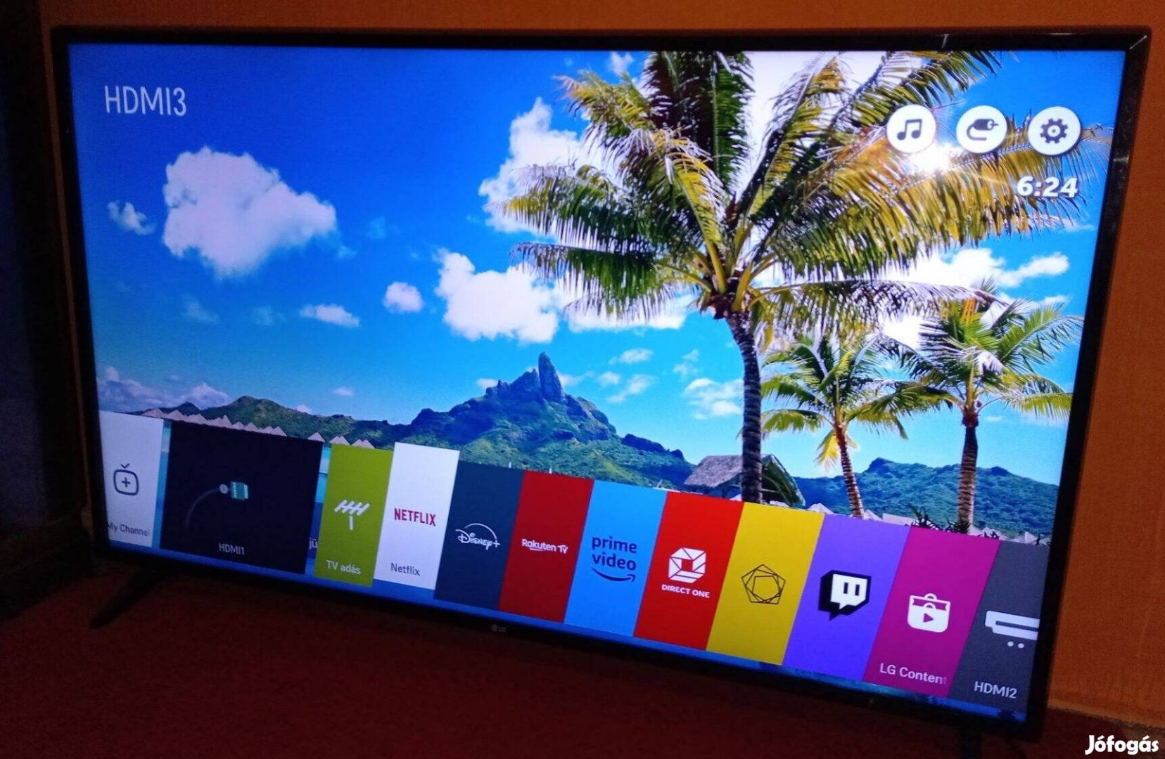 Lg (55UK6100PLB) 139 cm,4k,uhd,wifis,okos tv