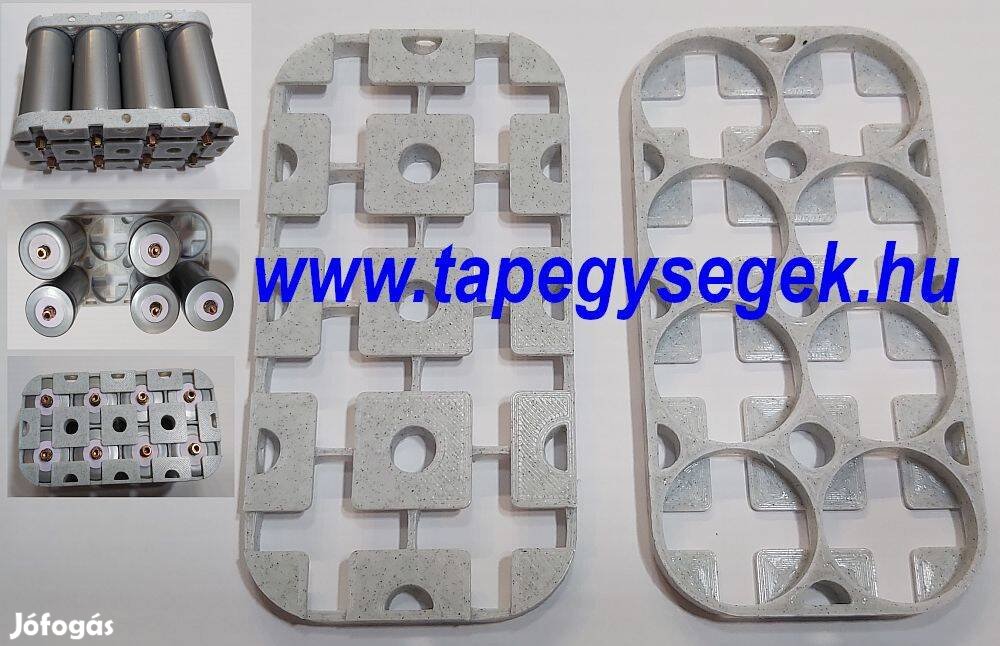 Li-Ion, 8db 32650 vagy 32700, akkumulátor cella összekapcsoló