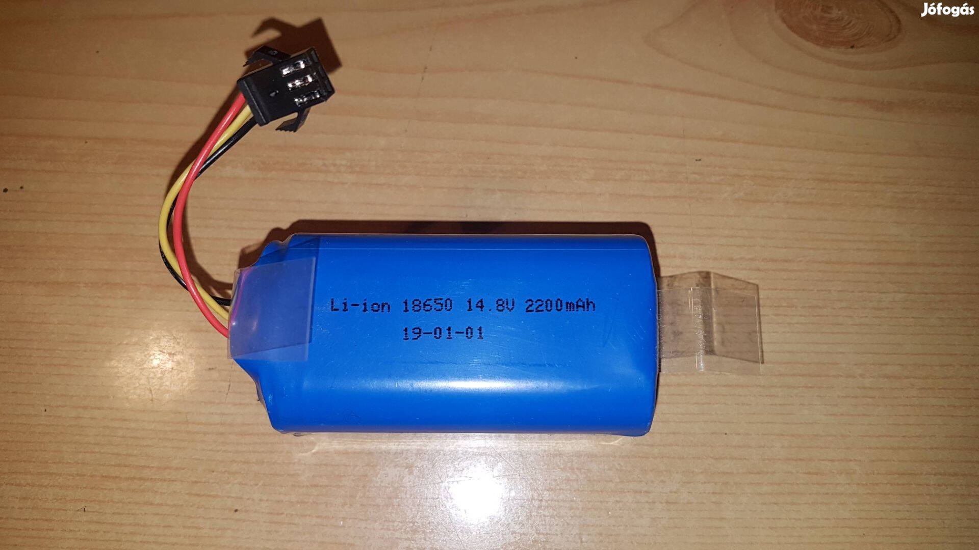 Li-ion robot porszívó akku 18650 14.8V 2200mAh robotporszívó
