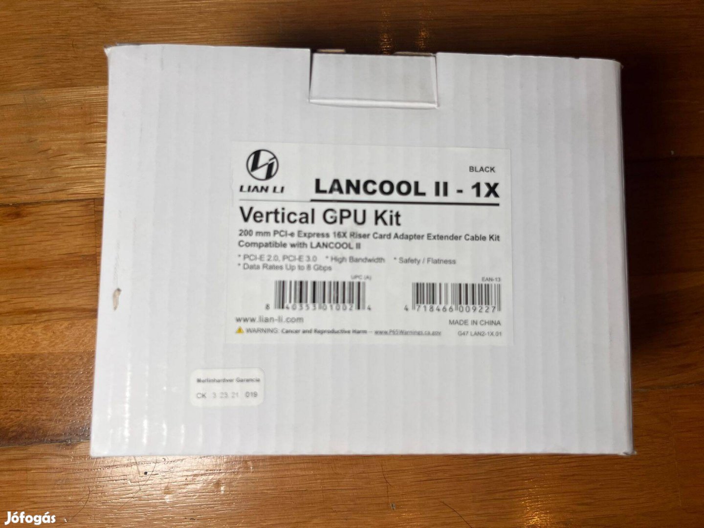 Lian li Lancool II vertikális GPU riser