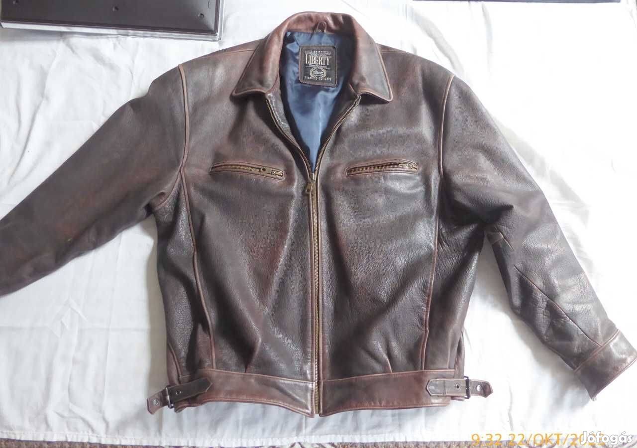 Liberty eredeti bőr retró, vintage stílúsú Új szerű dzseki 54