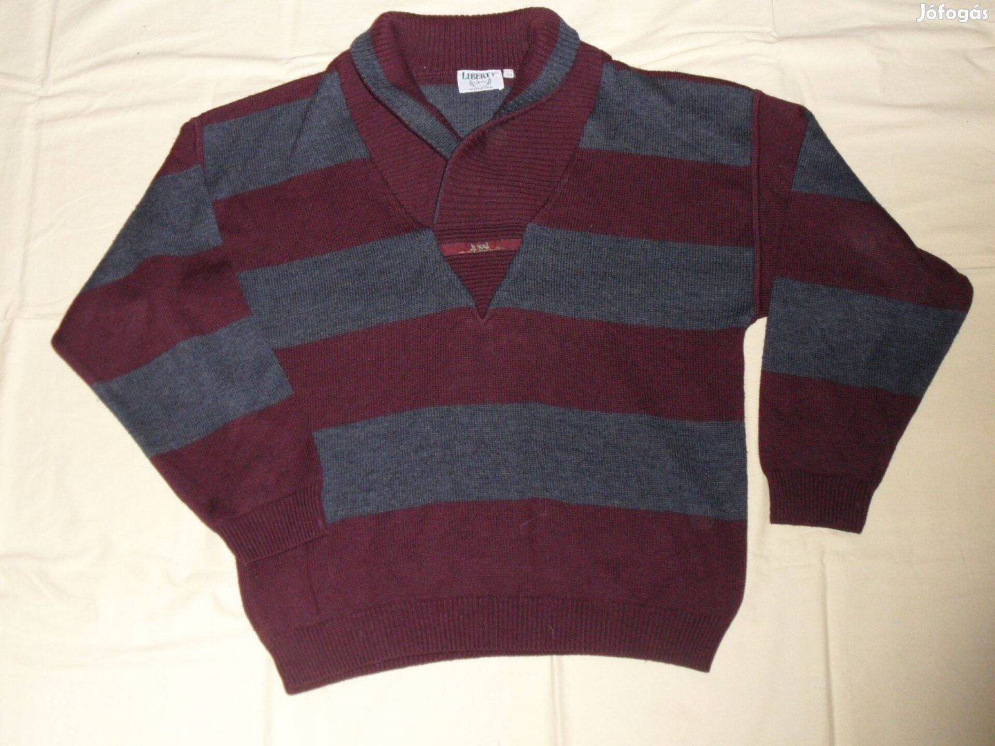 Liberty férfi kötött pulóver, felső 50-es