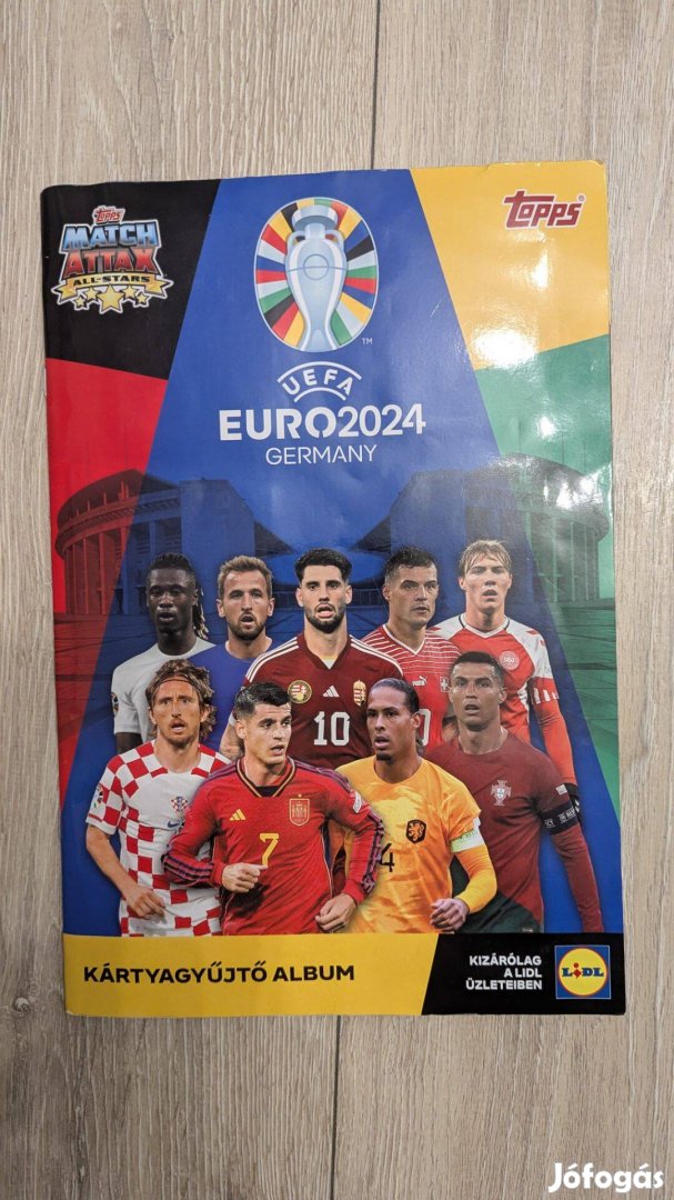 Lidl Euro 2024-es teljes Focis Kártya Album