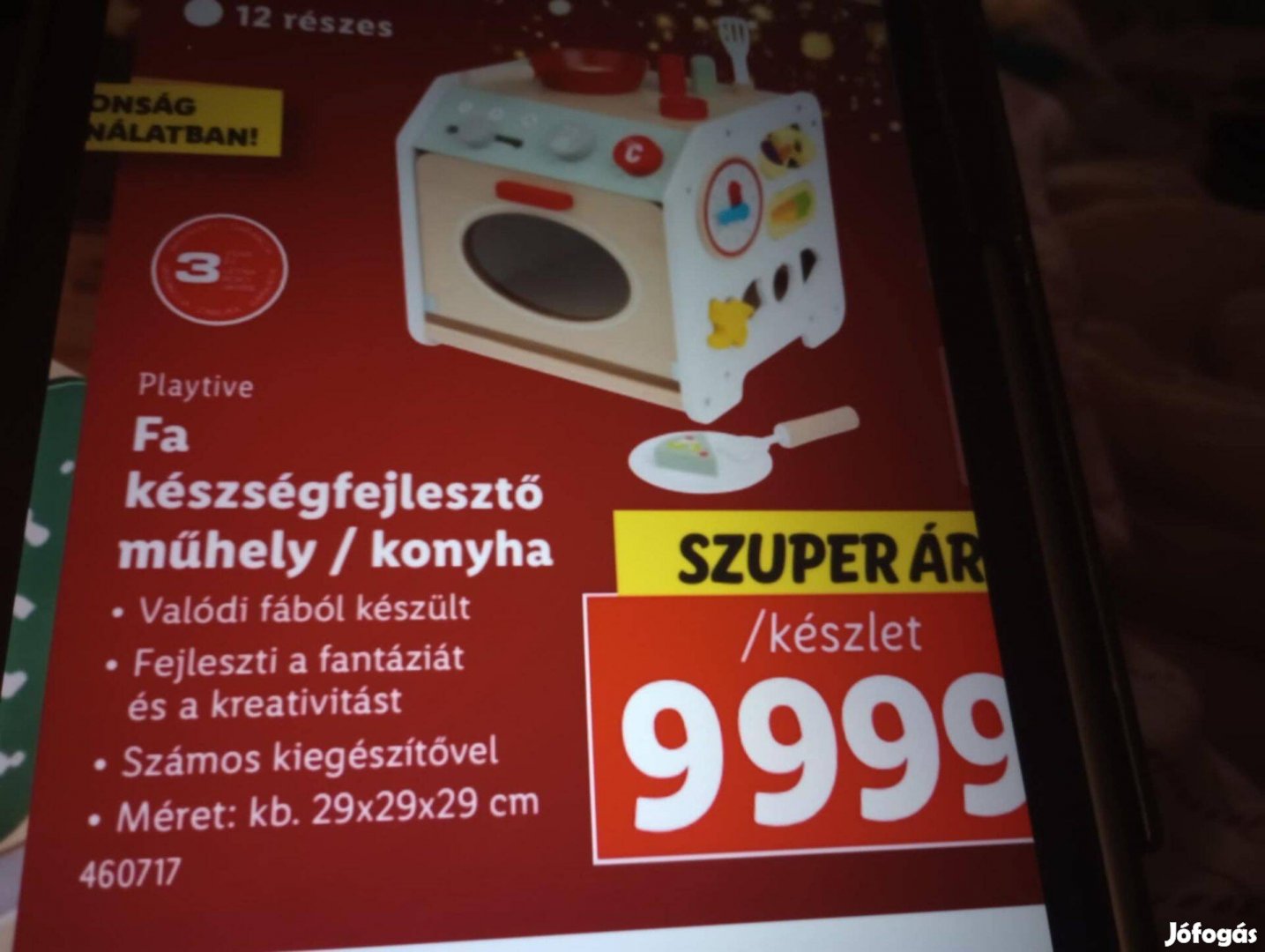 Lidl Játék Fakonyha Új 9999ft helyett 50%-os áron 5000ft