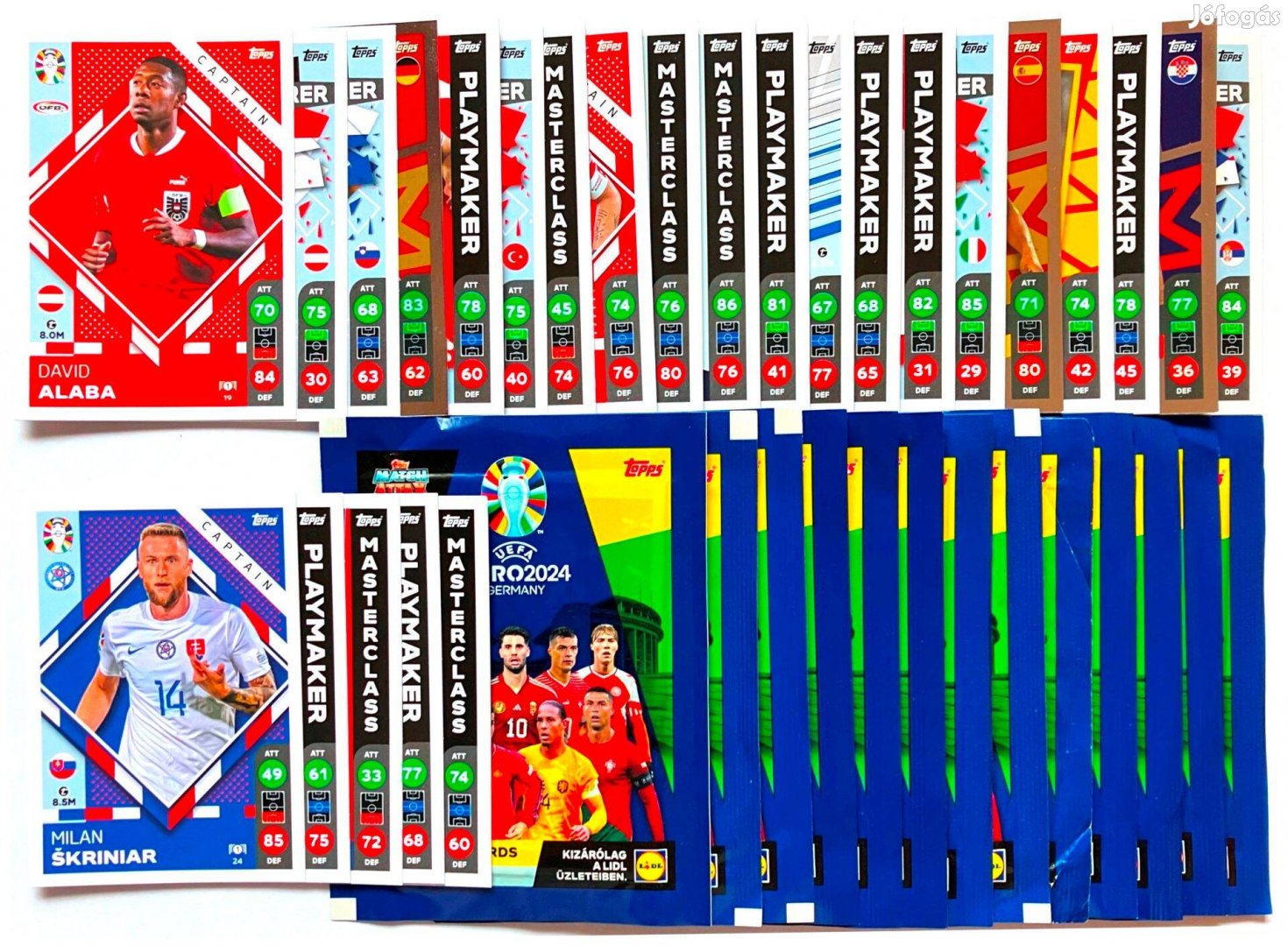 Lidl: UEFA EURO 2024 focis kártya 64 db egyben