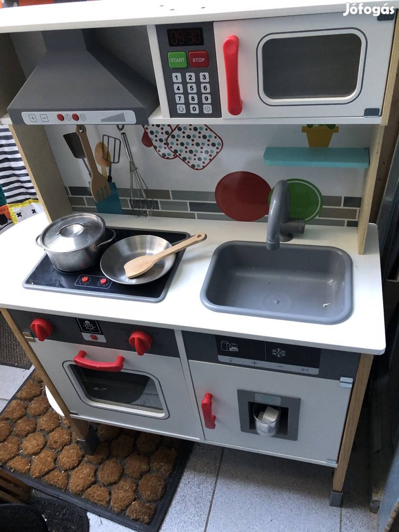 Lidl játékkonyha, playtive fa gyerek konyha