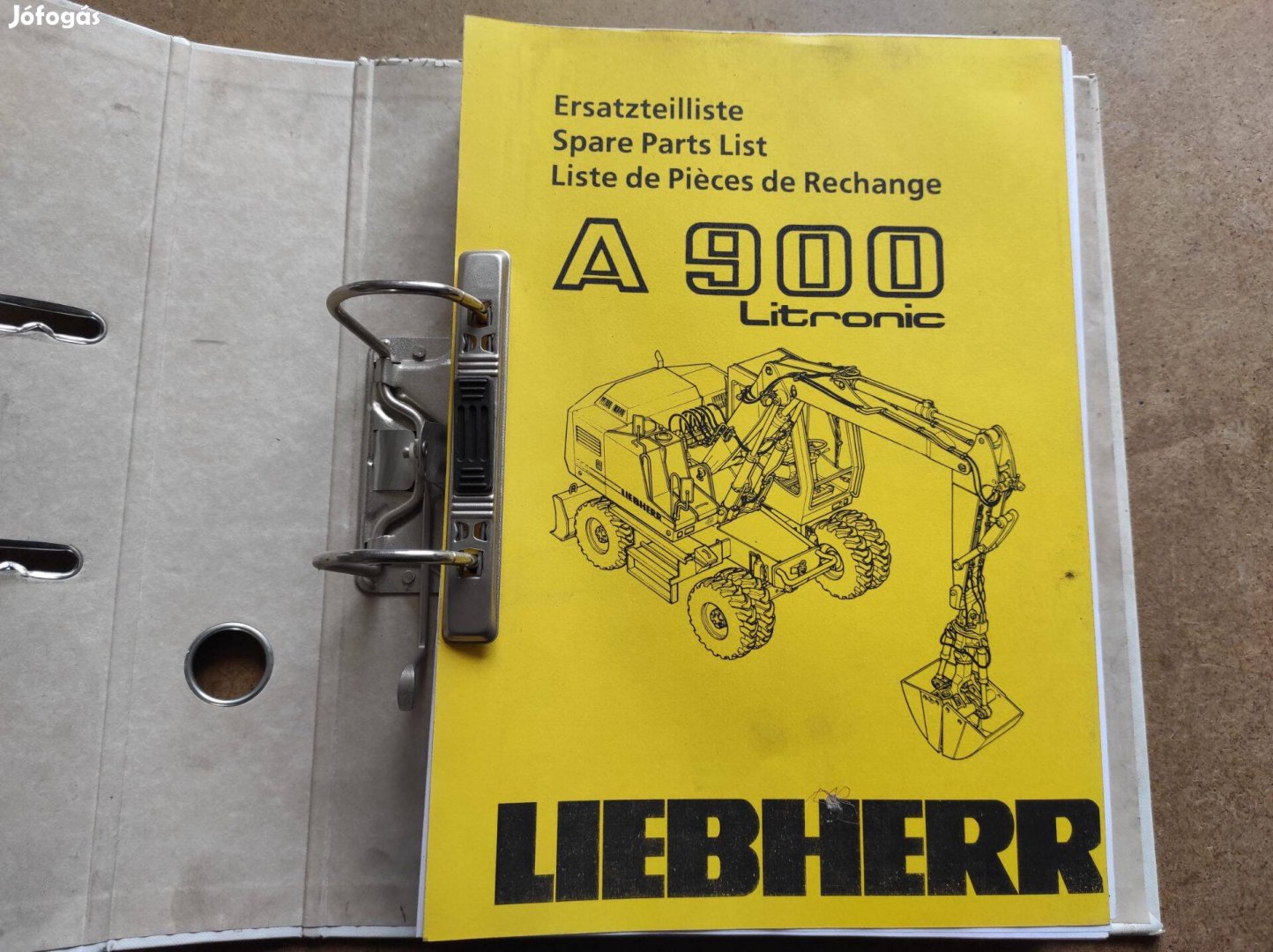 Liebherr A 900 Litronic kotró alkatrészkatalógus