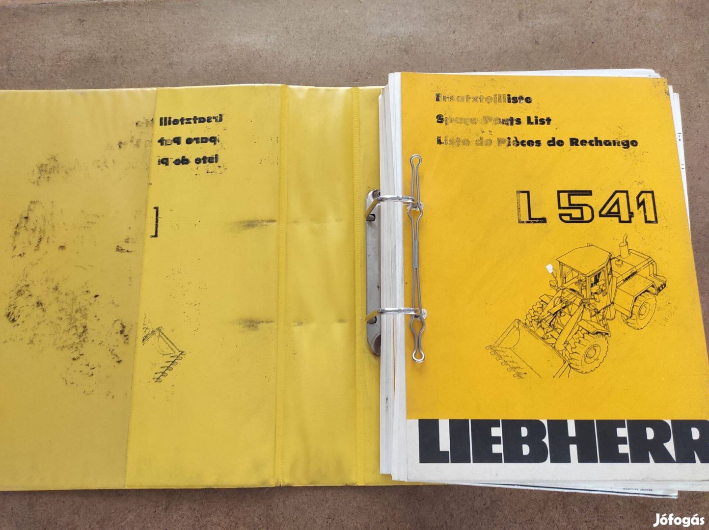 Liebherr L 541 kerekes rakodó alkatrészkatalógus